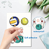 8 Sheets 8 Styles PVC Waterproof Wall Stickers DIY-WH0345-146-3