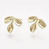 Brass Stud Earring Findings LS-X-KK-T038-581G-NF-2