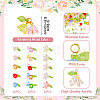 60Pcs 3 Styles Transparent Acrylic Pendants HJEW-TAC0180-4