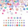 700Pcs 7 Styles Opaque Resin Cabochons CRES-CD0001-07-3