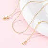 Brass Boston Link Chains Necklaces for Women NJEW-D302-59G-1