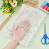 Daisy Pattern Embroidered Polyester Tulle Lace Fabric DIY-WH0409-66-3