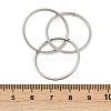 201 Stainless Steel Trinity Interlocking Ring Finger Rings FS-WG6776A-06-4