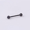 316 Surgical Stainless Steel Tongue Rings WGF0CE1-03-1