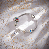 304 Stainless Steel European Style Bracelets for Jewelry Making STAS-PH0006-02B-5