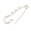 Iron Safety Pins Brooch Findings IFIN-Z005-02P-02-2