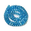 Electroplate Transparent Glass Beads Strands LS-EGLA-A035-T6mm-L08-2