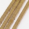 Electroplate Non-magnetic Synthetic Hematite Heishi Beads Strands G-J171A-3x3mm-06-1