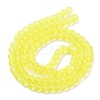 Baking Paint Transparent Glass Bead Strands GLAA-S031-6mm-30-4