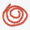 Opaque Solid Color Glass Beads Strands X1-EGLA-A034-P6mm-D03-2