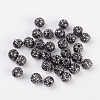 Metal Alloy Rhinestones Beads ALRI-B032-1-2