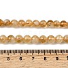 Heated Natural Citrine Beads Strands G-D323-A01-6mm-A-5