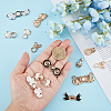 SUPERFINDINGS 10 Sets 10 Style Alloy Enamel Adjustment Waist Tightener Buckle Buttons FIND-FH0005-37-4