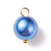 Glass Pearl Pendants PALLOY-JF01880-01-2