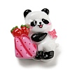 Panda Theme Opaque Resin Decoden Cabochons RESI-H154-02C-1