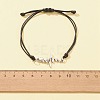 3Pcs 3 Styles Heart Beat & Infinity Alloy Link Bracelets Set BJEW-FZ00013-3