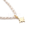 Star Brass Pendant Necklaces NJEW-JN02972-05-2