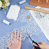 Polyester Lace Trim OCOR-WH0111-142B-3