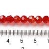 Electroplate Transparent Glass Beads Strands EGLA-A035-T6mm-L01-4