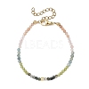 Natural Apatite & Peridot & & Moss Agate & Sunstone & Rose Quartz & Non-magnetic Synthetic Hematite Beaded Bracelets for Women BJEW-JB14094-03-3
