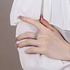 Witch Knot 925 Sterling Silver Finger Rings for Women FS-WG40E9F-01-3