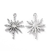 Rack Plating Alloy Cat Eye Pendants PALLOY-D007-08P-C-2