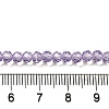 Transparent Baking Paint Glass Beads Strands DGLA-A034-T4mm-D03-4