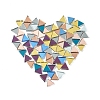 Mirror Surface Triangle Mosaic Tiles Glass Cabochons DIY-P045-15-2