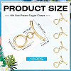 10Bags Brass Toggle Clasps KK-ME0002-40-2