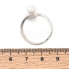 Adjustable Brass White Shell Cuff Rings SH-CBA3B38-01P-5
