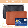 2Pcs 2 Colors Litchi Print PU Leather Zip Pouches ABAG-CP0001-08C-2