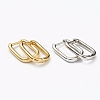 Brass Huggie Hoop Earrings EJEW-L234-025-1