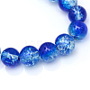 Baking Paint Crackle Glass Beads Strands X-CCG-S001-8mm-16-3