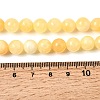 Natural Yellow Jade Beads Strands G-Q462-8mm-36-5