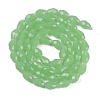 Electroplate Imitation Jade Glass Beads Strands X-EGLA-N013-J6mm-D04-2