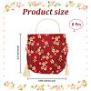 Flower Printed Cloth Drawstring Storage Bags ABAG-WH20010-20A-01-2