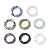 Natural Gemstone Plain Band Ring for Women RJEW-P044-01A-M-1