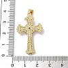 Brass Micro Pave Cubic Zirconia Pendants KK-A212-08C-G-3