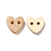 Carved 2-hole Basic Sewing Button Shaped in Heart X-NNA0YZA-1