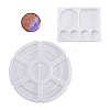 2Pcs 2 Style DIY Palette Silicone Fondant Molds DIY-BG0001-13-1