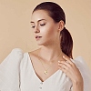 1Pc Initial Letter Brass Pendant Necklaces NJEW-YW0001-24D-5