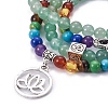 Natural Green Aventurine Wrap Bracelets BJEW-I273-B07-2