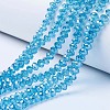 Electroplate Glass Beads Strands EGLA-A034-T2mm-A13-1