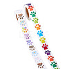 2 Rolls 2 Colors Dog Paw Print Paper Stickers DIY-TA0011-56-2