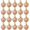 20Pcs Brass Micro Pave Clear Cubic Zirconia Charms KK-SZ0004-72-1