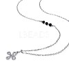 TINYSAND Happy Knot 925 Sterling Silver Cubic Zirconia Pendant Necklaces TS-N315-S-3