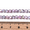 Ombre Effect Dyed Glass Beads Strands X-GLAA-T025-4mm-09C-4