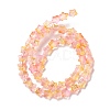 Transparent Glass Beads Strand GLAA-F112-04I-3