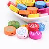 Mixed Lead Free Natural Wood Beads X-TB111Y-1