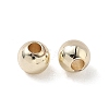 Rack Plating Brass Round Beads KK-A235-01G-06-2